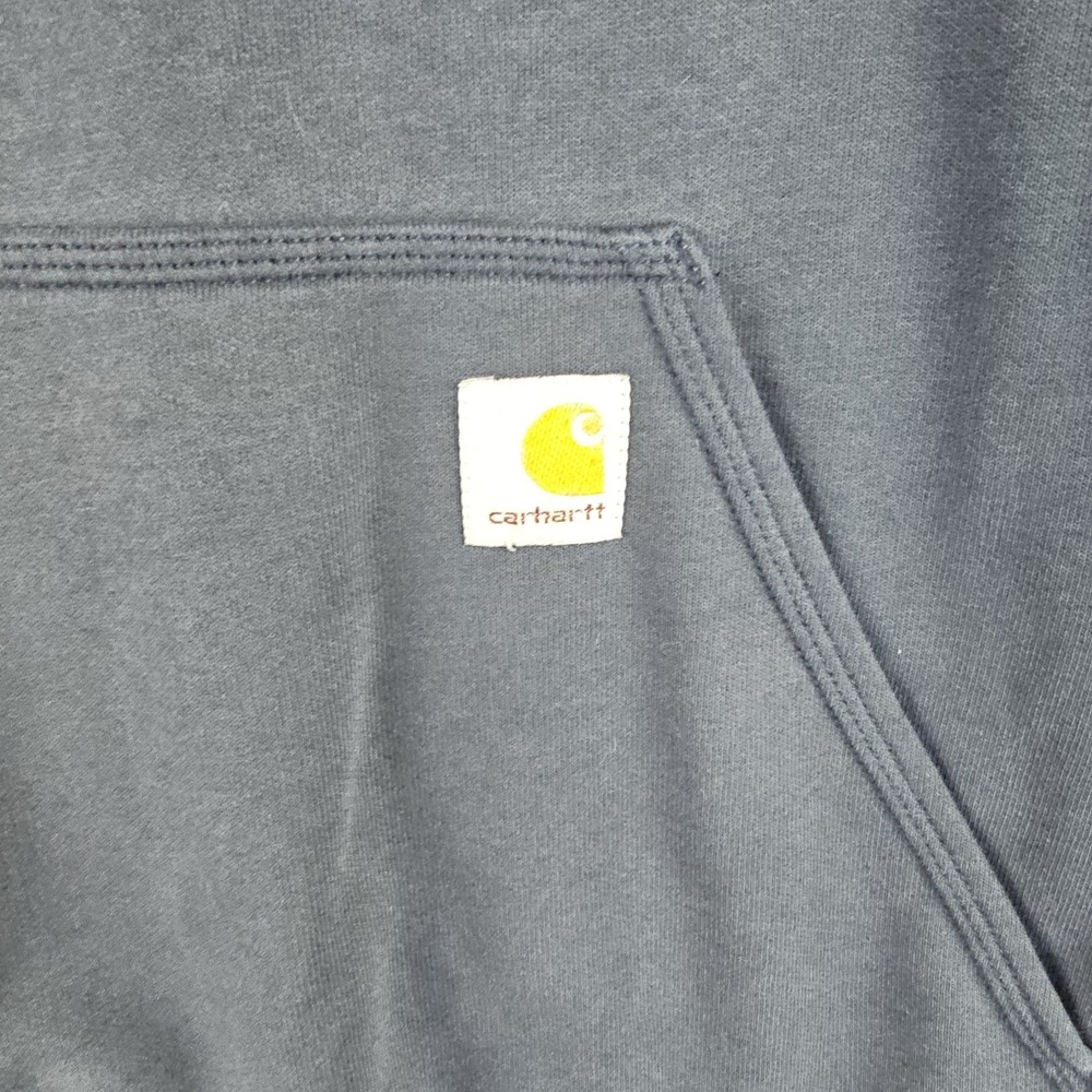 Carhartt Rain Defender Loose Fit Pullover Hoodie Retro Graphic Black Mens Medium - Picture 10 of 10